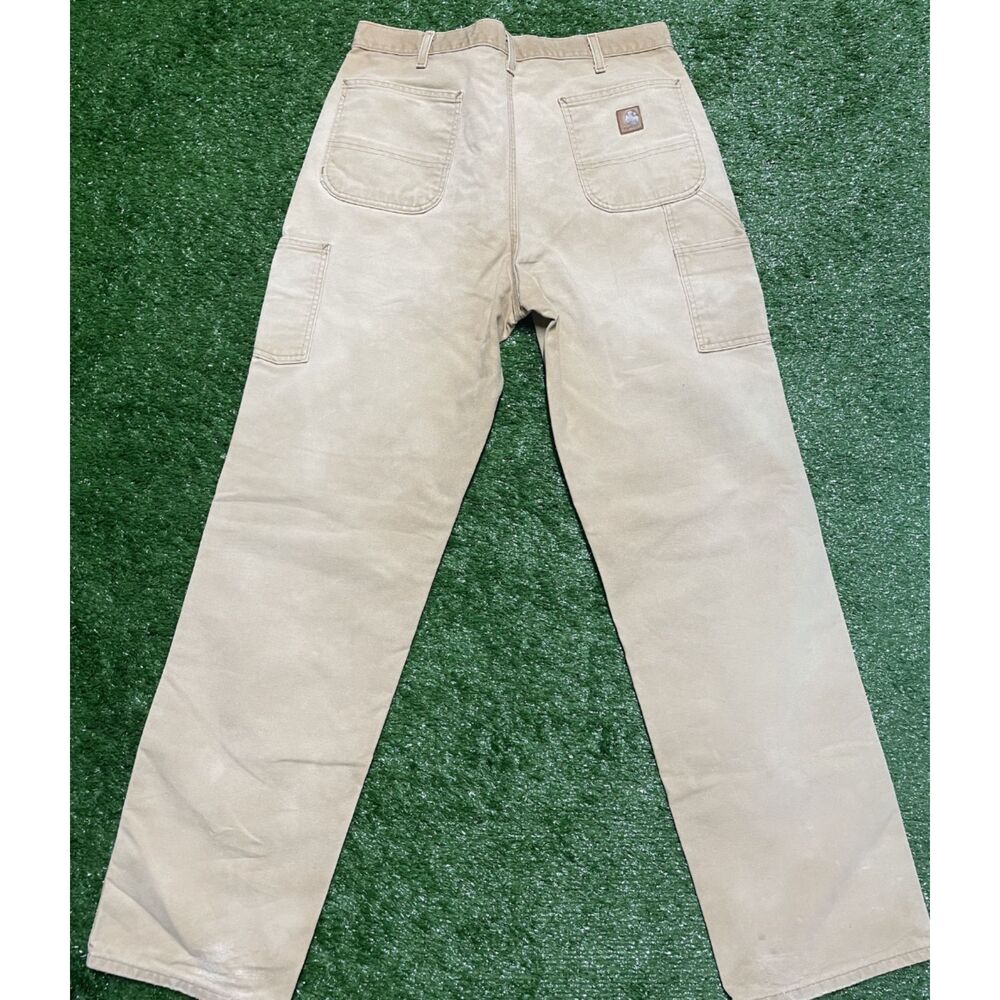Carhartt B11 Work Pants Men’s 36x35 Carhartt Brown Duck Canvas Faded Distressed - Picture 3 of 6